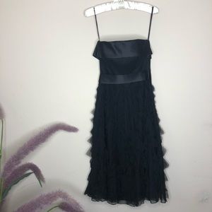 Excellent Condition Black Silk Chiffon Dress